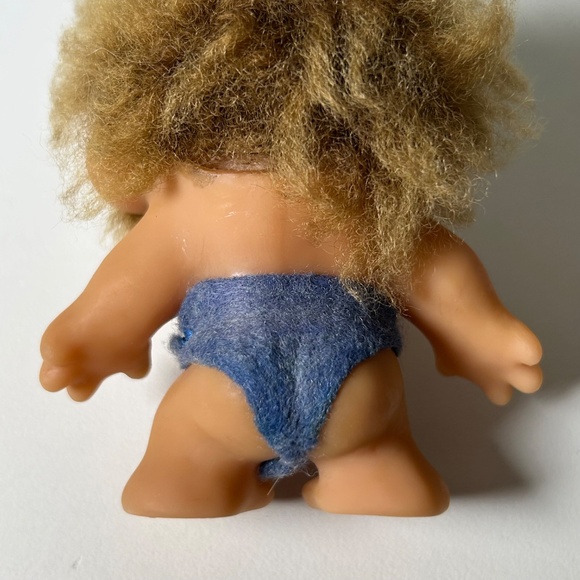 Vintage 1965 Thomas Dam Baby Monkey Troll Doll RARE VHTF (B9) - Picture 10 of 16